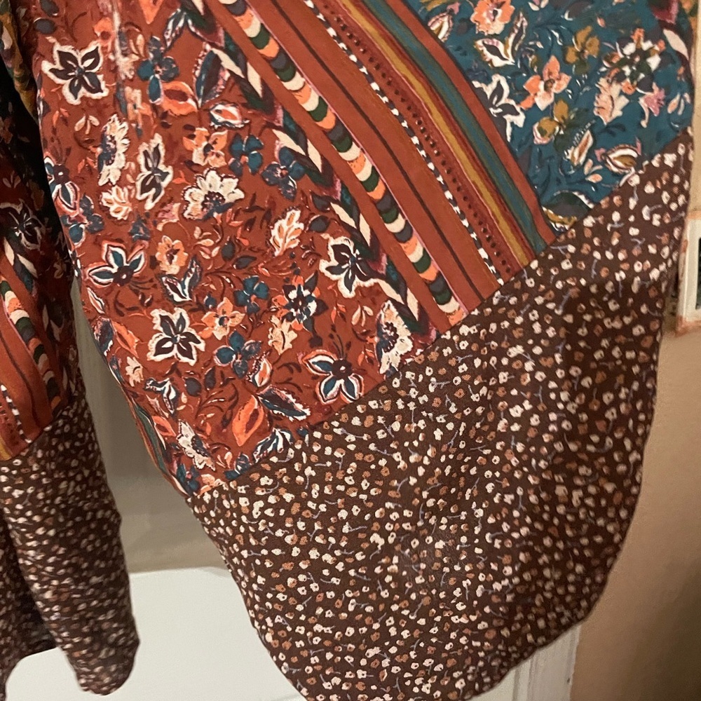 New Haptics Hobo Vintage Print top plus size 3X 🌸🌹🌺 E - Picture 5 of 9